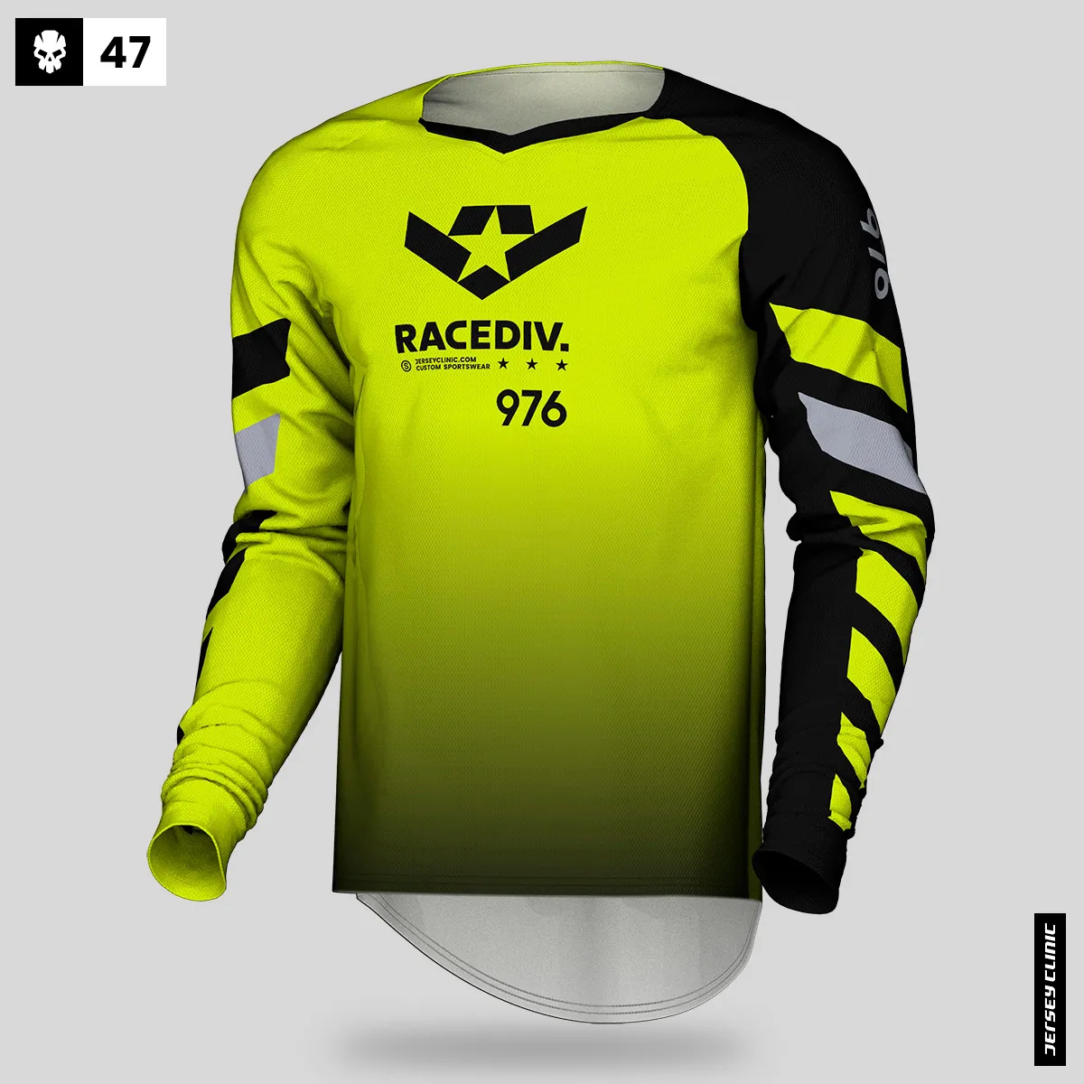 Darmowy projekt koszulki mx i atv z twoją ksywką w barwach Twojej ekipy z pełnym nadrukiem 47