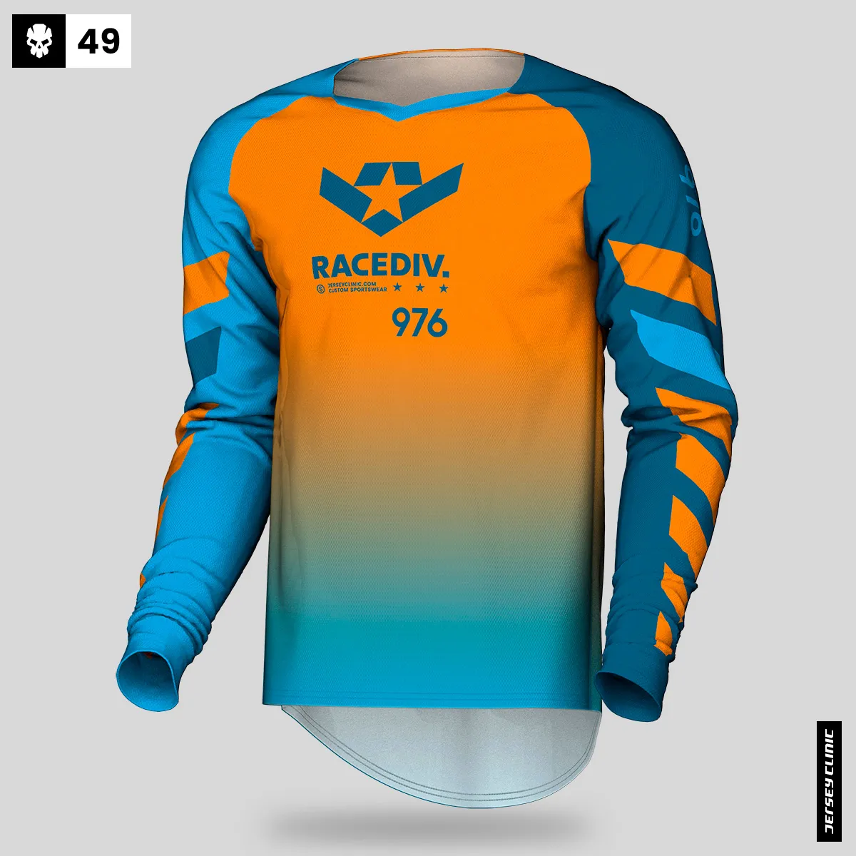 Darmowy projekt koszulki mx i atv z twoją ksywką w barwach Twojej ekipy z pełnym nadrukiem 49