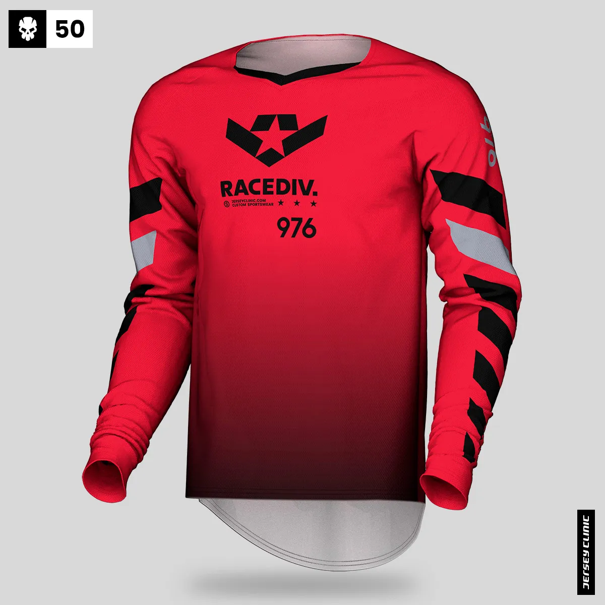 Darmowy projekt koszulki mx i atv z twoją ksywką w barwach Twojej ekipy z pełnym nadrukiem 50